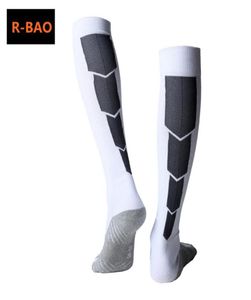 Rbao Long Soccer Socks Men CottonNonslip Sport Sportable Ankle Leg Pink Socks Shin Guard Compression Protector for Men 7 Colors9648491