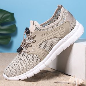 Laufschuhe für Herren, bequem, flach, weich, atmungsaktiv, helles Khaki, Schwarz, Grau, Grün, Schuhe für Herren, Sport-Turnschuhe, Größe 38–44, GAI