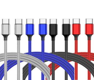 Cabos de carregamento rápido 1m 15m 2m 3m Typec Micro trançado liga PD cabo USB para Samsung s10 s20 s21 note 20 htc lg4941454