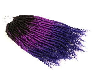 14quot Bomb Crochet Capelli Estensioni sintetiche dei capelli all'uncinetto 24 fili Passion s Intrecciatura 70gpc per donne nere BS111466730