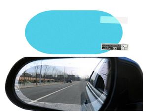 2 pçslote filme anti névoa de água nevoeiro revestimento à prova chuva janela do carro espelho retrovisor protetor universal à prova dwaterproof água adesivo3541409