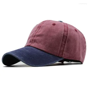Czapki baseballowe czapki dla kobiet snapback mężczyźni Casquette kość kapelusze solidne modne vintage gładki płaski, myty bawełniany kapelusz