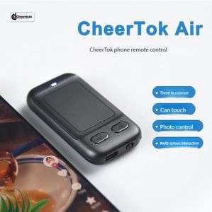 Ratos Novo CheerTok Air Singularity Mobile Phone Controle Remoto Air Mouse Bluetooth Sem Fio Multifuncional Touch Pad Photo Control