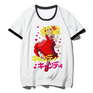 Koszulki dla kobiet cukierki anime tee damskie streetwear manga koszula dziewczyna y2k ubrania