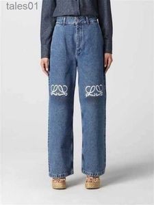 Damskie dżinsy dżinsy projektantki ulicy spodnie nogi otwartego widelca ciasny capris haftowe dżinsowe spodnie ciepłe odchudzone spodnie dżinsowe marka odzieży 1 240304