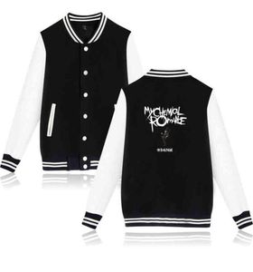 Moje chemiczne kurtki baseballowe kurtki bombowce mężczyźni mężczyźni bluza czarna parada punkowa emo rock swobodne bluzy mundur płaszcz3989487