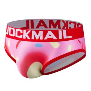 JOCKMAIL брендовое сексуальное мужское нижнее белье, трусы с принтом, мужские трусы JM335