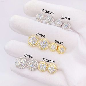 Pass Diamond Tester Hot Selling Custom Sterling Silver Fine Jewelry Vvs Moissanite Earrings for Women