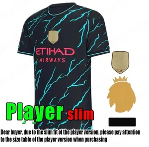 Soccer Jerseys HAALAND 23 24 DE BRUYNE PHILLIPS MANS CITIES GREALISH FERRAN MAHREZ FODEN BERNARDO JOAO CANCELO Z RODRIGO Football Shirt Men Kids Kit Sets 680