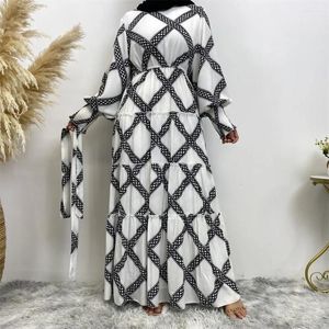 Ethnic Clothing Elegant Printed Dress Women Abaya Muslim African Turkey Islam Robe Dubai Abayas Kimono Morocco Clothes For