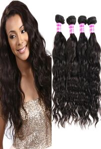 Grado 8A Visone Brasiliano Peruviano Malese Tessuto Indiano Dei Capelli Bundles Onda D'acqua Grandi Ricci Capelli Vergini Offerte Non Trattati Rem2847214