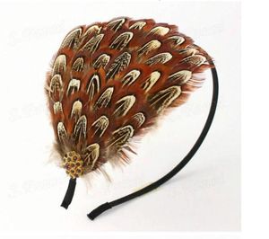 Whole Headpieces Big Discount Feather Style headband menu wedding simple bridal sets artificial3427824