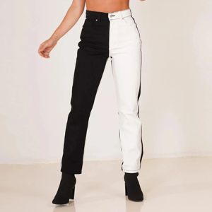 Kot Vintage Jeans Teen Girl Plus Boyut Kotları Kadınlar Denim Düz Tüp Sokak Fransız Taytlar Kot High Bel Streç İnce kot pantolon