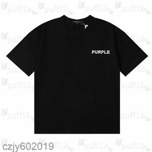 Tshirt Summer New Fashion Purple Designer Mens Tshirt Letter Letter Druku