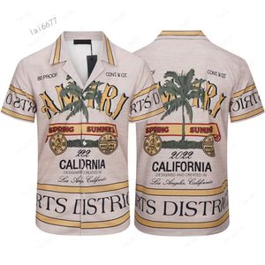 24ss Mens Designer Shirts Hawaii Shirts Dress Shirt Printing Pattern Camicia Unisex Button Up Hemd Summer Seaside Fashion Trend