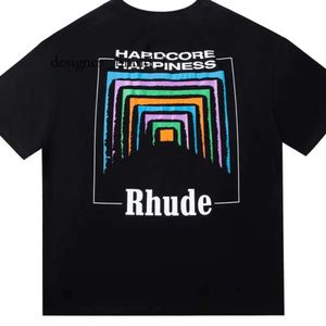 Rhude Shirt Designer Herren Rhude Stickerei Shirts für Sommer Herren Tops Buchstaben Polos Shirt Damen T-Shirt Kleidung Kurzarm Große Plus Size T-Shirts aus 100 % Baumwolle 6700