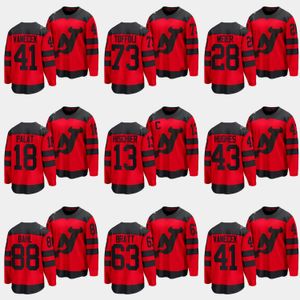 格安13ニコヒシアデビル2024スタジアムシリーズホッケー '''nhl''jersey Jesper Bratt Kevin Bahl Luke Jack Hughes Ondrej Timo Meier Tyler Toffoli Vitek Vanecek