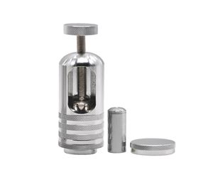 1pc metal Pollen Press Presser Compressor herb grinder Tobacco Spice Crusher Grinder rolling machine snuff snorter5428045