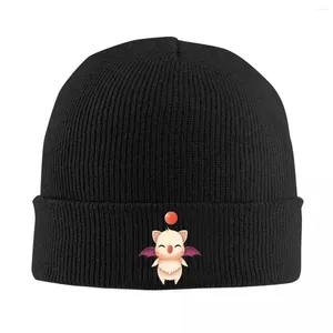 Berets Final Fantasy Moogle Bonnet Hat Strickmützen Männer Frauen Coole Unisex Erwachsene Warme Winter Skullies Beanies Cap