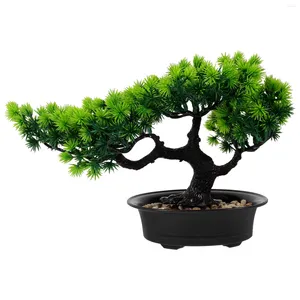 Kwiaty dekoracyjne sztuczne sosny rośliny doniczkowe bonsai drzewo wewnętrzne rośliny symulacyjne