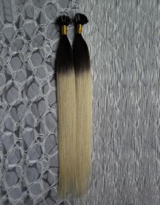 Punta a U Prebonded Ombre Remy Pre Bonded Cheratina Estensione dei capelli Capelli europei sulla capsula di cheratina Fusion Hair6934844