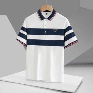 Tasarımcı Polo Gömlek Erkekler Temel İş Polos Tasarımcı T-Shirt Moda Fransız Marka Erkek Tişört İşlemeli ARM Rozet Mektubu Amblem Polo Gömlek Kısa Kollu RTCJ