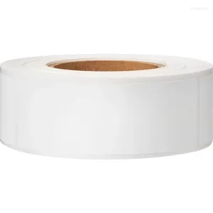 Adesivos de parede Etiquetas removíveis para freezer 1 x 3 polegadas papel para geladeira para armazenamento de alimentos (branco em branco)