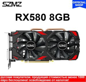 SZMZオリジナルRadeonグラフィックカードRX 580 470 570 8GB GDDR5 256ビットビデオカードRX580 GPU 8GBマイニングGTX 960 1050 1060 TI 4GBF1502430