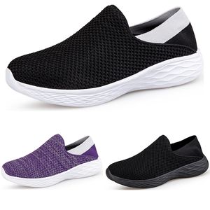 Men Women Loafers Running Shoes Soft Comfort Black White Beige Grey Red Purple Green Blue Mens Trainers Slip-on Sneakers GAI Size 39-44 Color6