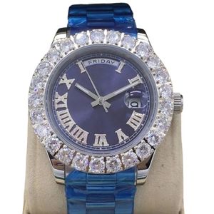 Luxus-Designeruhr für Damen und Herren, vergoldet, 904L-Edelstahl, Diamantuhr, hochwertige Montre-de-Luxe-Uhren mit automatischem Uhrwerk, Saphirglas, 43 mm, SB053 C4