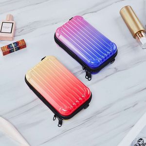 PC Hard Shell 7-tums Portable Mini Korean Version Instagram Style Wash and Makeup Bag, Change Storage Waterproof Crossbody Small Bag 172081