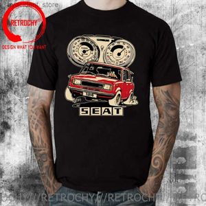 Erkek tişörtleri retro vintage İspanya koltuğu 124 rojo t-shirt yaz pamuklu o yaka kısa kollu erkek t shirt erkekler yeni 5xl 6xl büyük boy boyu tişört l240304