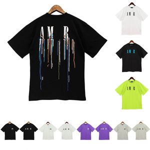 Mens Amirs Camisetas Designers Camiseta Animal Marca Moda Carta Padrão Manga Curta Tees Homens Roupas Casuais Top Roupas