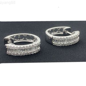 18k Solid Gold Custom Jewelry Luxury Natural Diamond Cuff Earrings Huggie Small Hoop Earrings