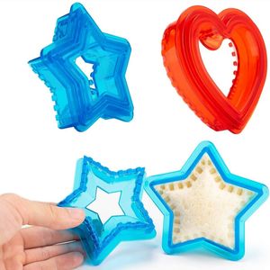 Tagliapanini creativi Stampo per alimenti Stampo per pane tostato Set per bambini da forno carino Taglierina per il pranzo Accessori da cucina interessanti per i bambini