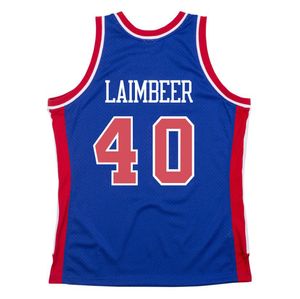 Stitched baskettröjor Bill Laimbeer 1988-89 Mesh Hardwoods Classic Retro Jersey Men Women Youth S-6XL