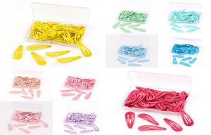 50 pz lotto 3 cm fermaglio per capelli a scatto per capretti neonate donne tinta unita metallo hairgrip barrette forcina barrette accessori per capelli3854185