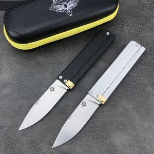 2024 Atropos Trapper Flipper Folding Knife D2 Blade Aluminium Alloy Handle Tactical Survival Camping Hunting EDC Outdoor Knives