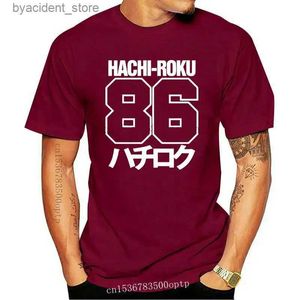 Homens camisetas Mens roupas 100% algodão para homens camisas homme novidade tshirt homens gt86 frs fr-s 86 hachi-roku hommes camiseta t-shirthip hop cl l240304