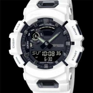 % 10 indirim İzle Şok Kutu W GBA 900 Spor Okyanus Su Geçirmez ve Şok geçirmez Kuvars Öğrenciler Çok Fonksiyonlu Beyaz Siyah Relojes Menwatch Saatler