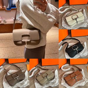 Della bag Saddle small square bag camera bag shopping bag Cowhide hobo designer luxury shoulder bags women crossbody bag 240315