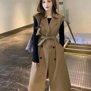 Westen Vy1120 2020 frühling herbst winter neue frauen mode lässig Damen arbeit tragen schöne Jacke frau weibliche OL Lange mantel streetwear