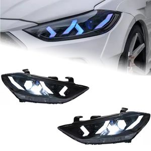 Car Styling Head Lamp for Hyundai Elantra Headlights 20 16-20 20 New Elantra Headlight Brand Eagle Eye Running Lights