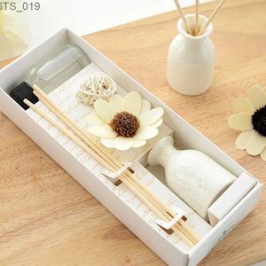 Doft 30 ml Fresh Air Office Aromatherapy Stick Fragrance Rattan Ball Reed Diffuser Set Sun Flower Gift Home Badrum Dekoration Set