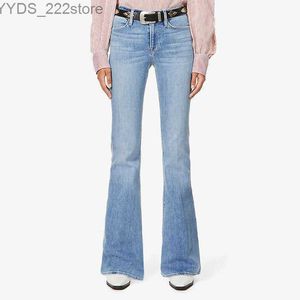 Jeans Jeans FM autumn new style decline Shanshan the same thin big horn wide leg cowboy woman 240304