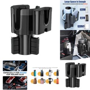 Adaptador expansor de copo multiuso, organizador de interior automotivo expansível com suporte para telefone, acessórios para carro