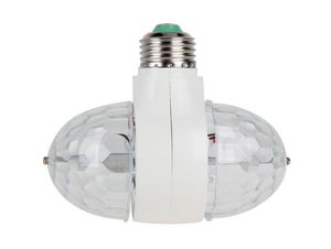 Intero E27B22 Lampada rotante a doppia testa 6W RGB LED Lampadina Lampada a sfera Luce da palco Disco DJ Luce RGB LED Lampadina AC 85265V8737350