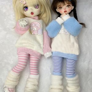 16 Puppenkleidung für 30 cm BJD Doll Sweater Socken Beinabdeckungen DIY Girl Spielzeug Dress Play House Geschenkzubehör Nr. 240223