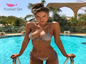 Pocket Girl 2020 Women Padded Bra Swimsuit Ladies Bikini Bandage Bikini Set Swimwear Beachwear Micro Bikinis Femmes Maillot de6628084