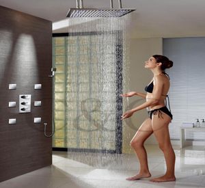 Set doccia a pioggia termostatica Soffione doccia termostatico sensibile a LED da 24 pollici con getti 00724L7692011